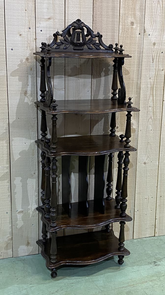 Napoleon III beech music furniture - late 19th century