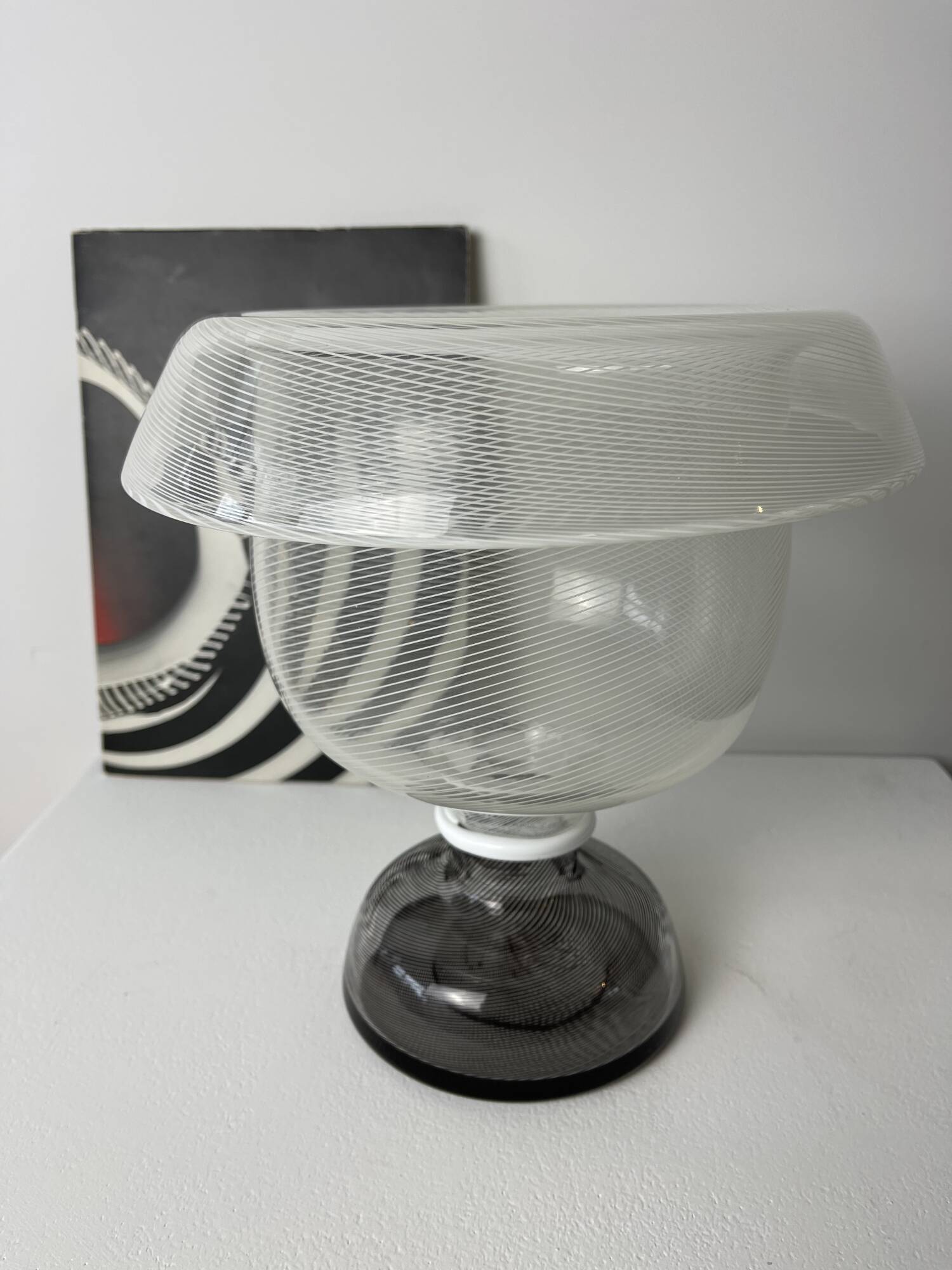 Glass vase with filigree motifs A. D. Copier, Leerdam, Netherlands