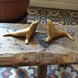 Couple of sea lions brass.