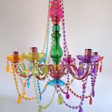 Lustre pampille coloré