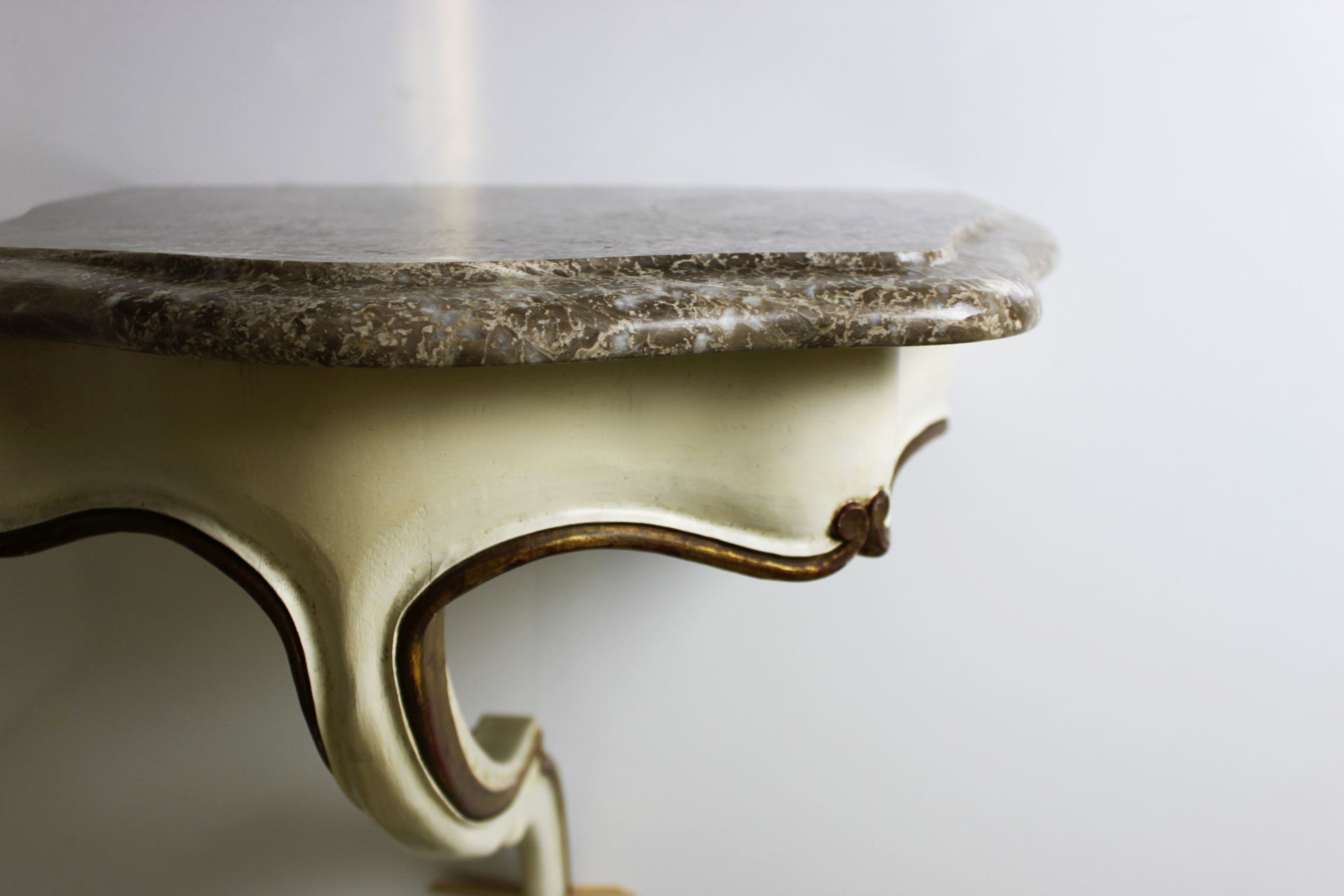Pair of Venetian wall consoles, Italy, 20th century