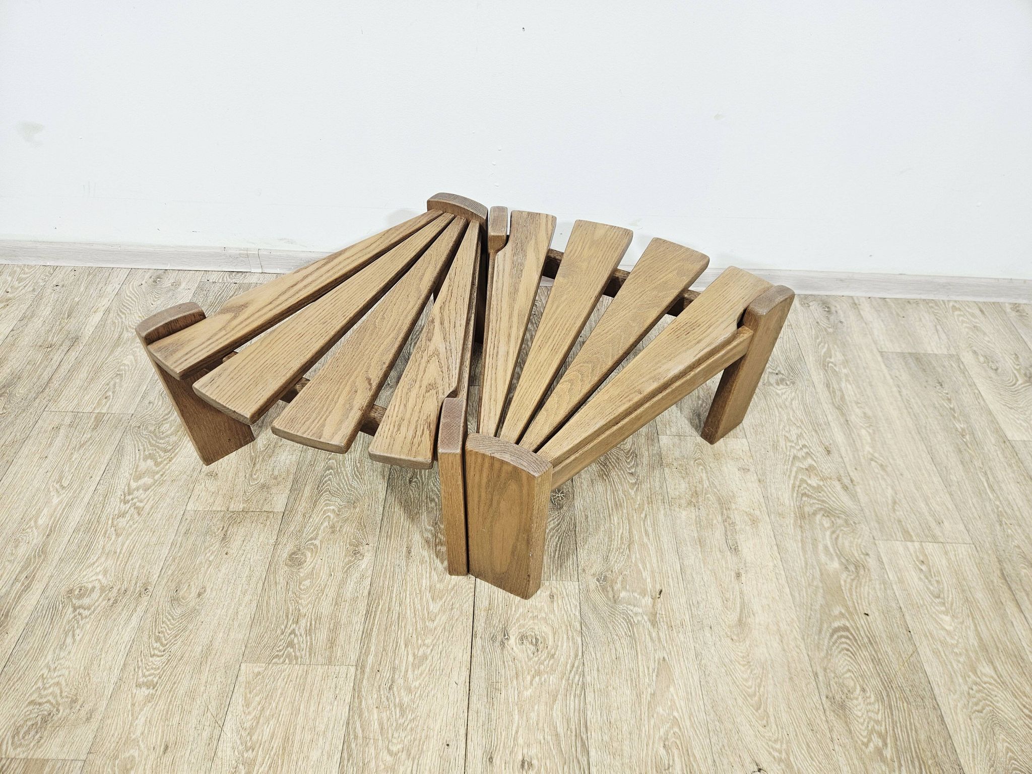 Set of two modular/side tables, Dittman, oak, Netherlands, 1970s.