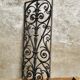 Old iron door grille window grille