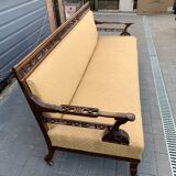 Early 1900 Edwardian walnut sofa