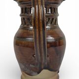 Deceptive pitcher in stoneware signed Jean-Claude Seguin (1954-)