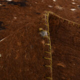 3x10 neutal brown felt vintage runner rug,85x307cm