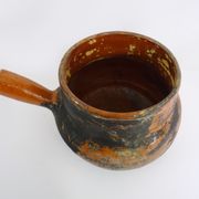 Old toupine, glazed terracotta pottery, haute Pyrenees