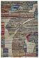 Tapis boho recyclé turc fait main 191 cm x 293 cm