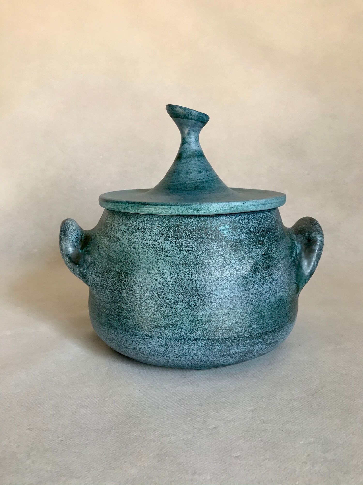 Covered pot by Jean de Lespinasse, JdL, model 1, Nice around 1950/1960