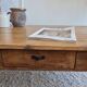 Vintage rectangular wooden coffee table