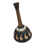 Very beautiful handmade ceramic lamp, signed and dated 1958, piece.