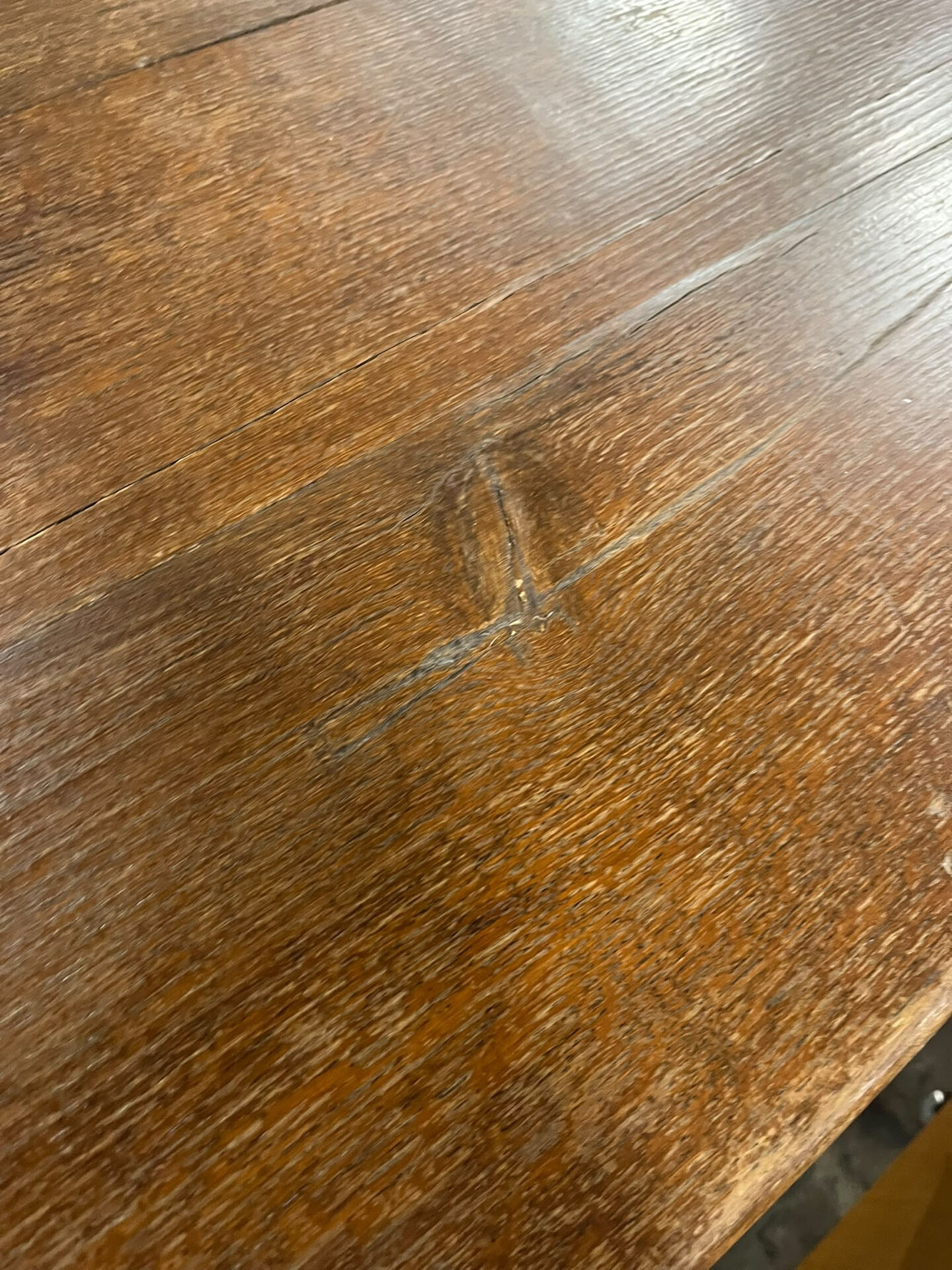 Table à manger vintage XL en bois massif