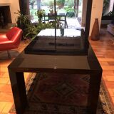 Roche bobois extendable console black lacquered 4 extensions
