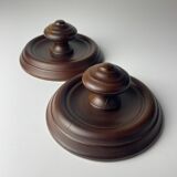 Art Deco wooden hangers, Italy, 1950s, set of 2