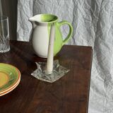 90s white and green ceramic carafe H17 D11