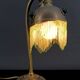 Art Nouveau Brass and Glass Cabochon Table Lamp, Circa 1910