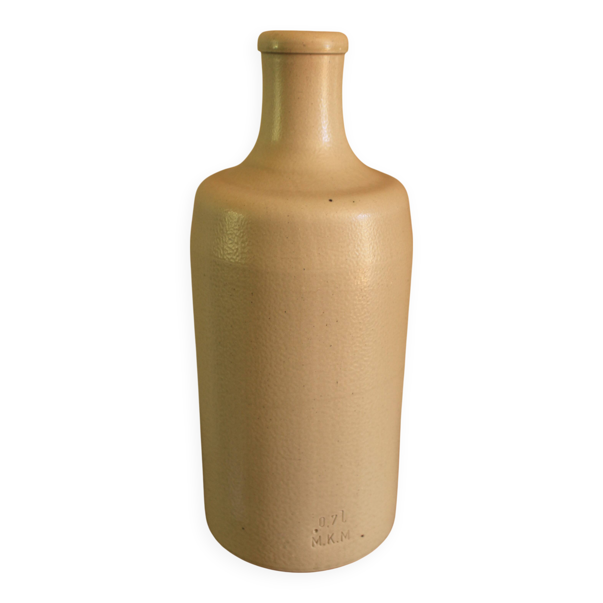 Vintage stoneware liqueur bottle