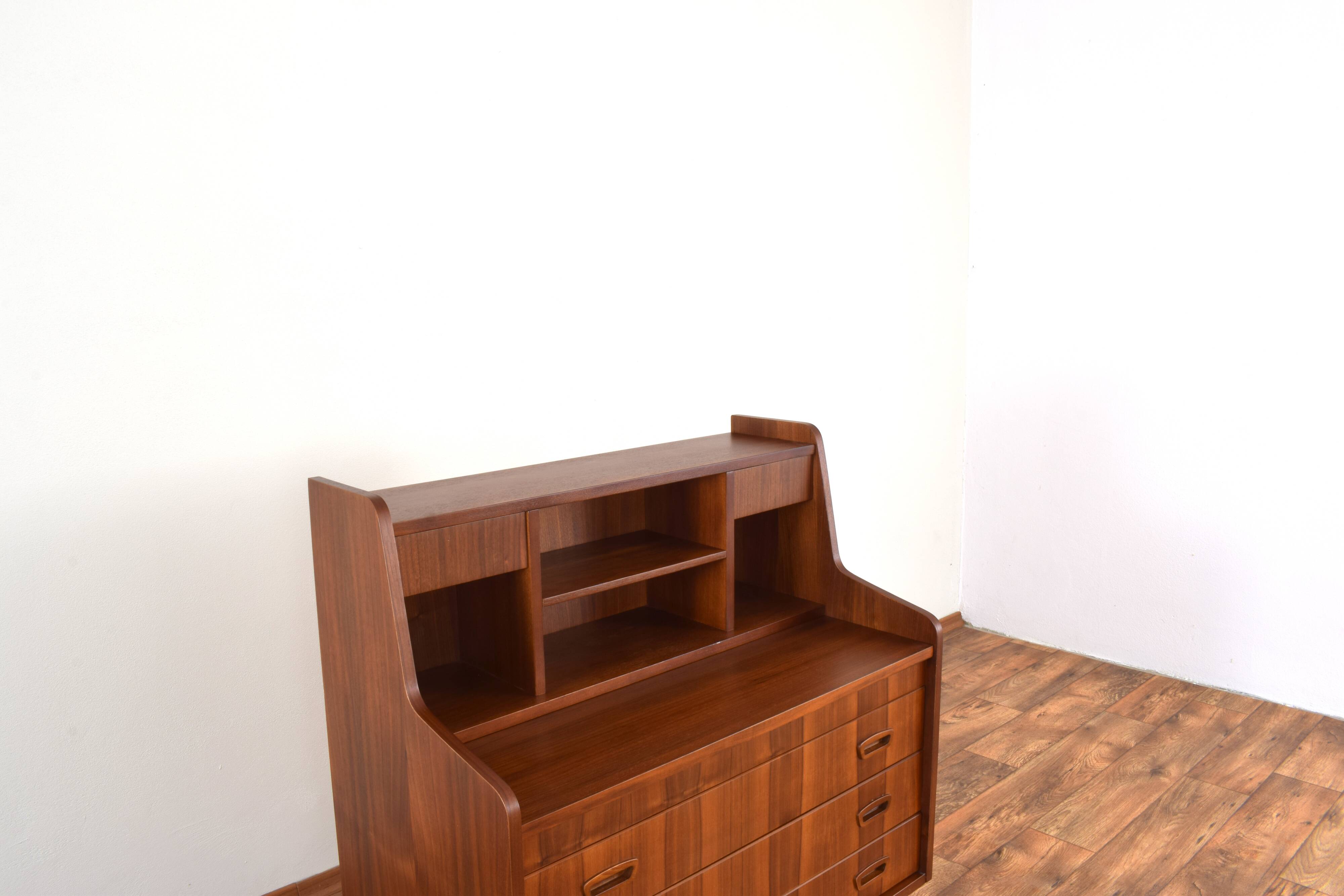Mid-Century Danish Walnut Secretary, 1960s.