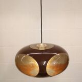Space age bug eye ufo lamp *** Massive Belgium *** chocolat brown colour **