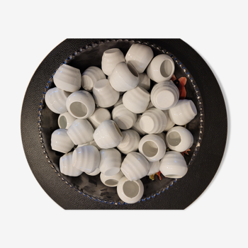 Snail service, set of 48 porcelain shells
