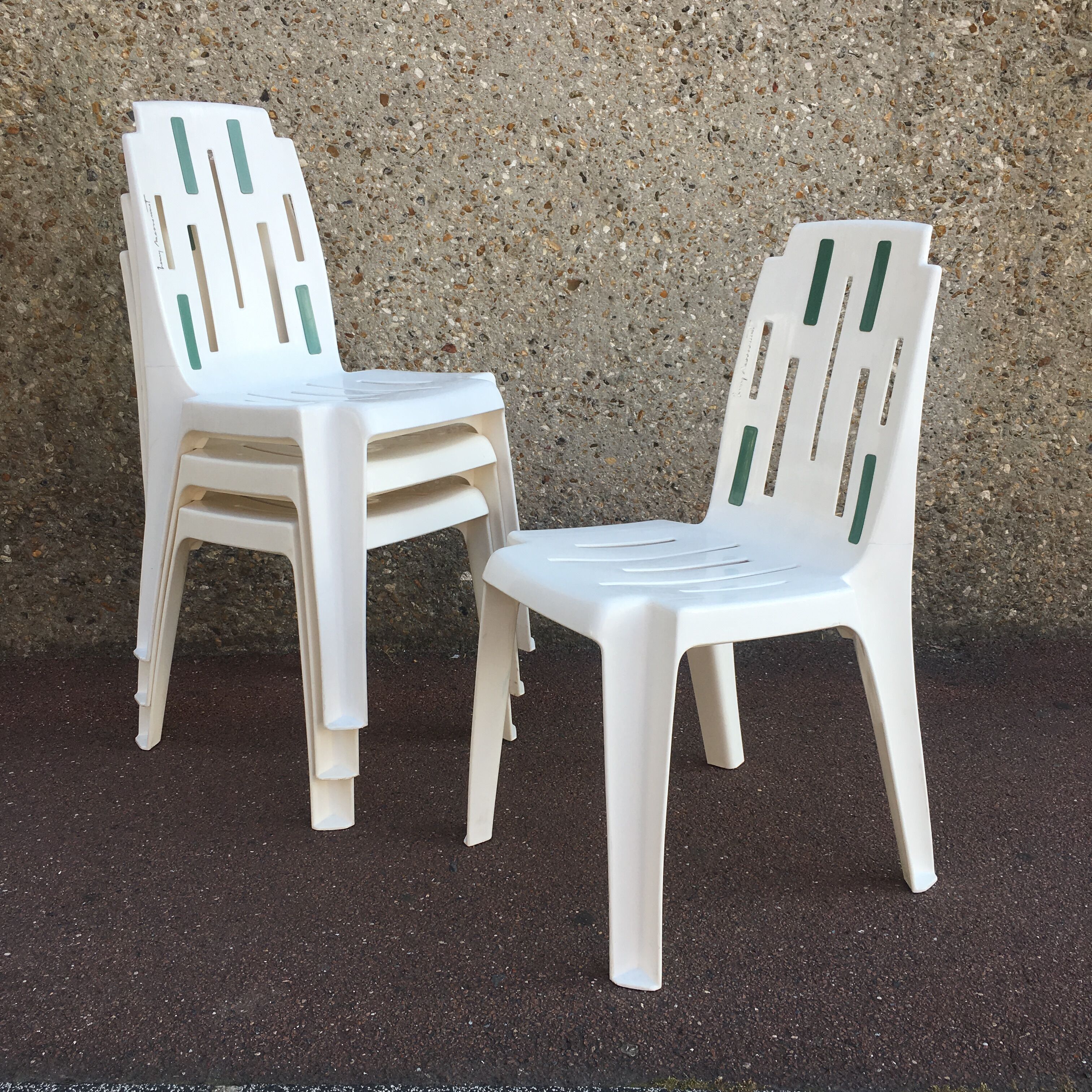 4 chaises « samba » par Pierre Paulin pour Henry Massonnet