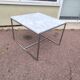 White marble and chrome coffee table, 1970