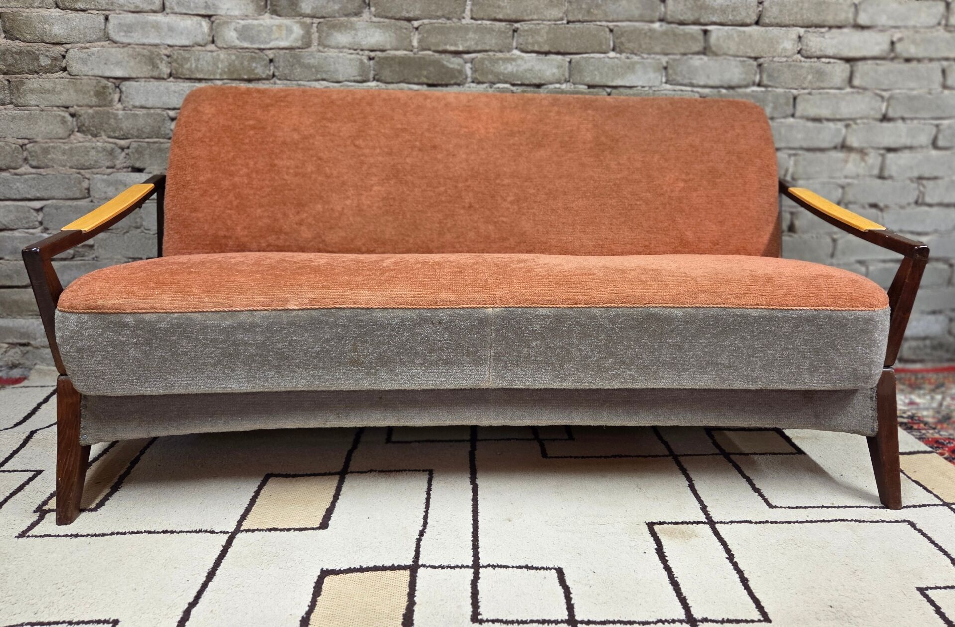 Scandinavian convertible sofa, 1960s-70s