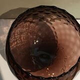 Coupe en verre soufflé pourpre