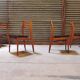 Set of 4 french chairs in scandinavian style year 60