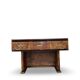 Italian burl walnut art deco console table, 1930s.