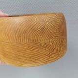 Large Danish bowl in turned ash wood 1970s.