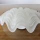 “Shell” wall lamp in gilded brass and frosted glass 1970