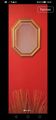 Golden wooden mirror