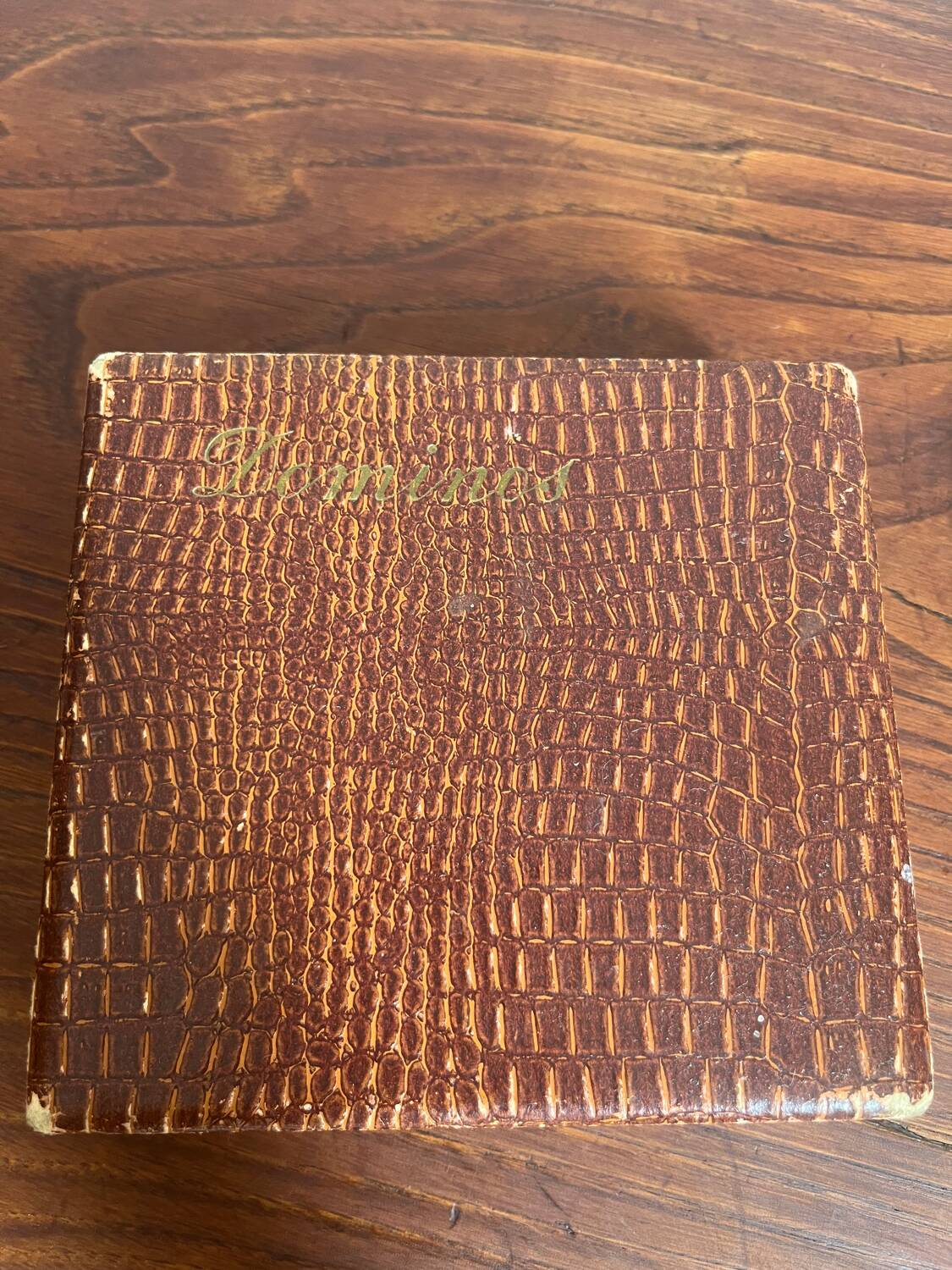 Bakelite domino game in its original box