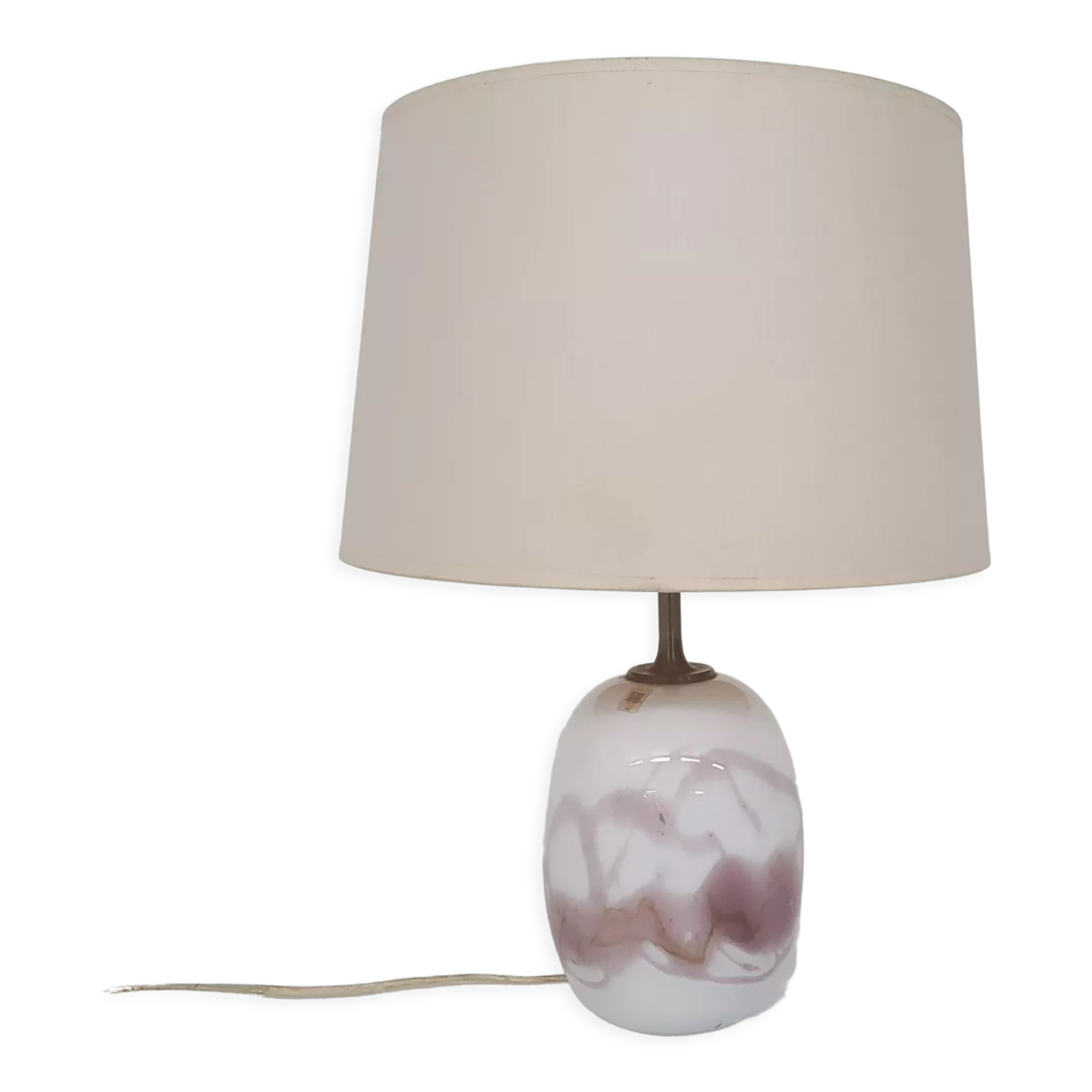 Michael Bang "Sakura" glass table light for Holmegaard, Denmark 1980's