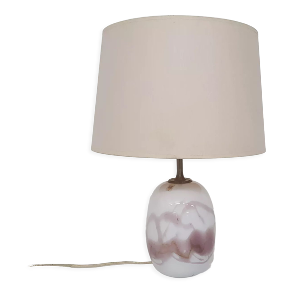Lampe de table en verre « Sakura » de Michael Bang pour Holmegaard, Danemark 1980's