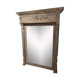 Trumeau ancien fin XIXè, grey wood, Shabby chic style 109x142cm