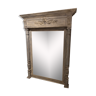 Trumeau ancien fin XIXè, grey wood, Shabby chic style 109x142cm