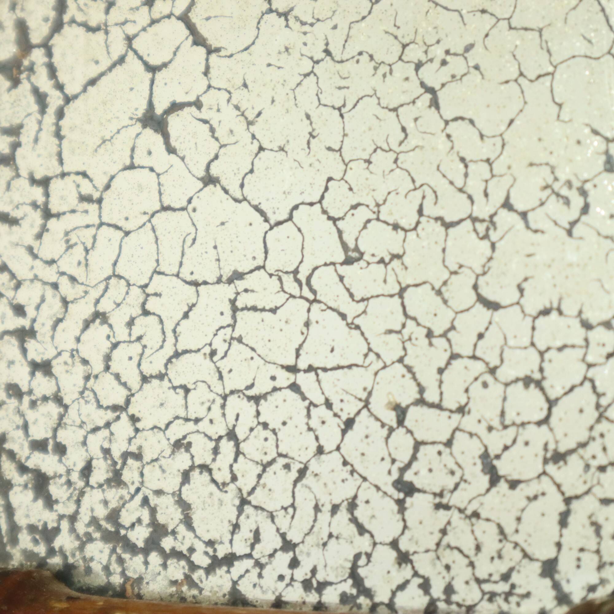 Antique Wooden Faux Bamboo Mirror France 40x34cm