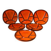 6 assiettes en céramique Gérard Hofmann