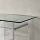 Plexiglass desk by David Lange for Roche Bobois, design 1970.