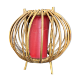 Wicker hanging lamp