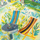 Summer in the Garden, color Lithograph
