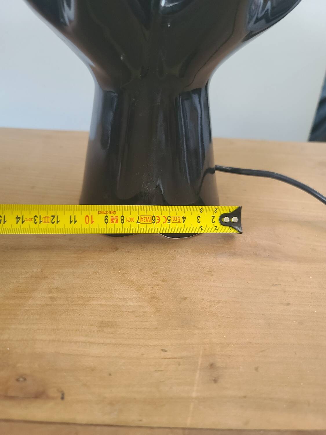 Lampe main globe céramique vintage années 80