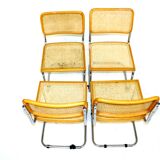 Set of 4 chairs "S32" Marcel Breuer, Italy, 2001