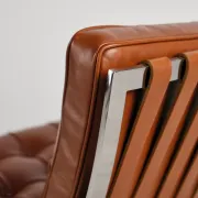 Barcelona chair in leather by Mies van der Rohe, Knoll International