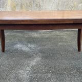 Grande table extensible, marqueterie, chêne, vintage, années 50