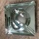 Jean Luce Art Deco ashtray in mercurized Saint Gobain glass