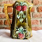 Vintage slip pitcher vase