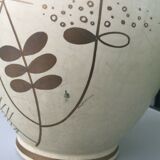 20th century gold painted ceramic art deco vase